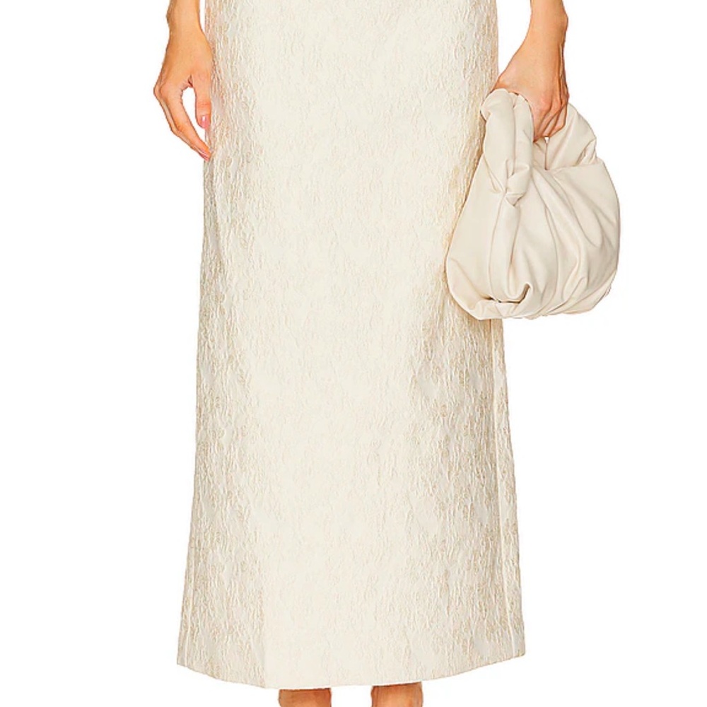Cream Maxi Skirt with Flowing Silhouette